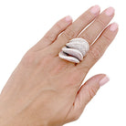 Bague De Grisogono "Onde" en or blanc et diamants - Castafiore