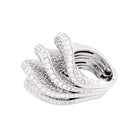 Bague De Grisogono "Onde" en or blanc et diamants - Castafiore