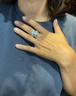 Bague de la maison Chaumet, collection Tango en diamant - Castafiore