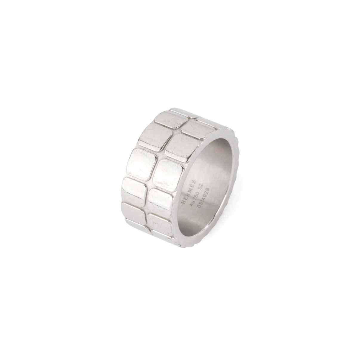 Bague de la Maison Hermès en or gris - Castafiore