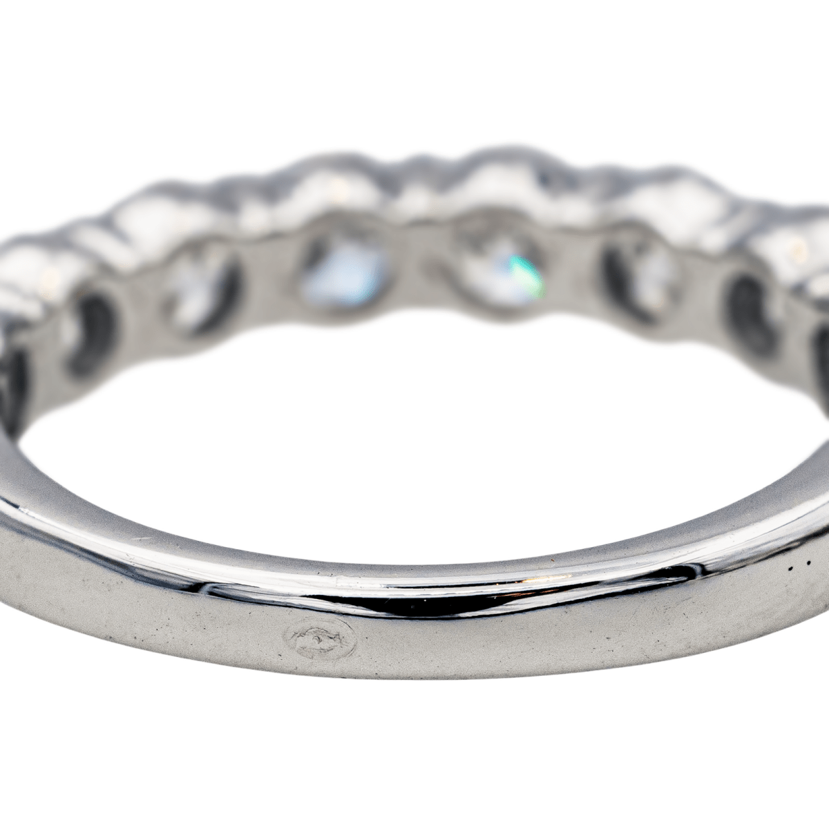 Bague Demi - Alliance en or blanc et diamants - Castafiore