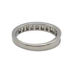 Bague Demi - alliance en or blanc et diamants - Castafiore