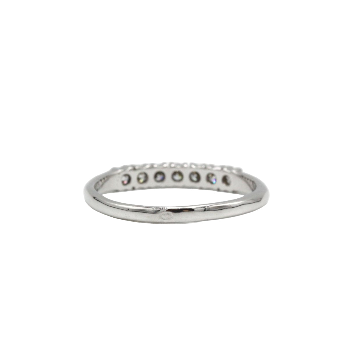Bague Demi - alliance en or blanc et diamants - Castafiore