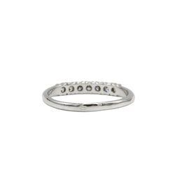 Bague Demi - alliance en or blanc et diamants - Castafiore