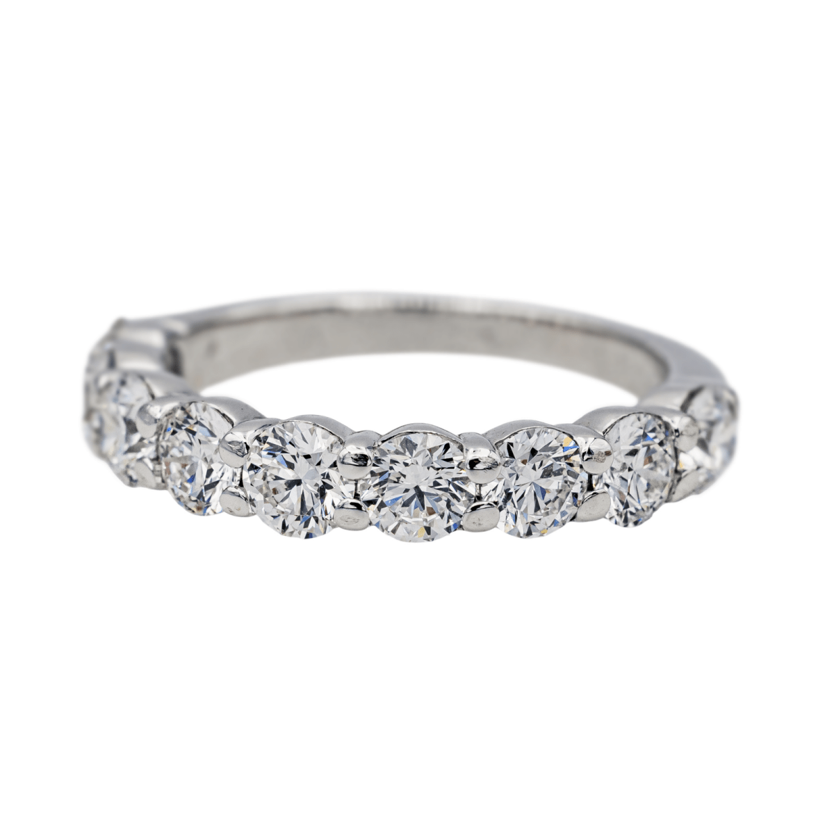 Bague Demi - Alliance en or blanc et diamants - Castafiore