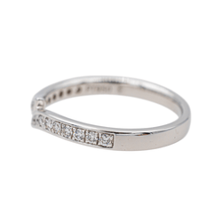 Bague Demi alliance en platine et diamant - Castafiore