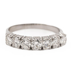 bague Demi alliance or blanc Diamant - Castafiore