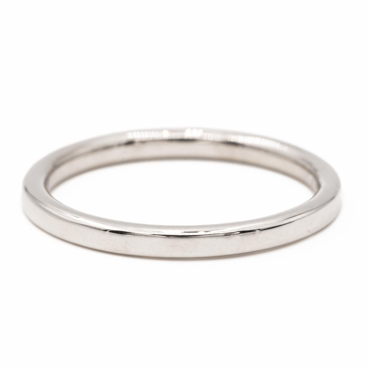 Bague Demi alliance Or blanc Diamant - Castafiore