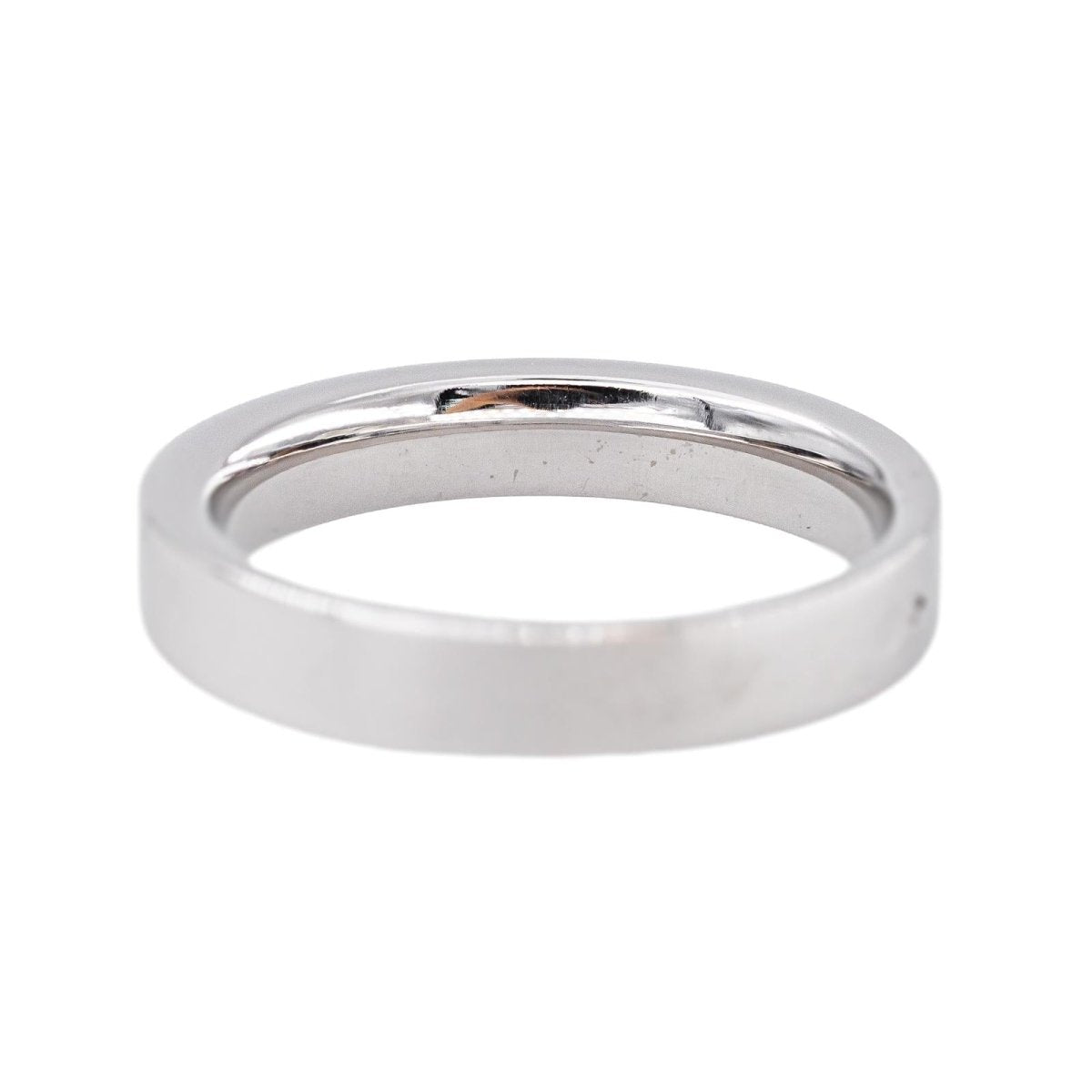 Bague Demi-alliance Or blanc Diamant - Castafiore