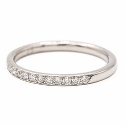 Bague Demi alliance Or blanc Diamant - Castafiore