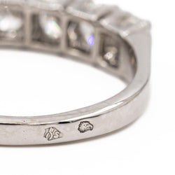 bague Demi alliance or blanc Diamant - Castafiore