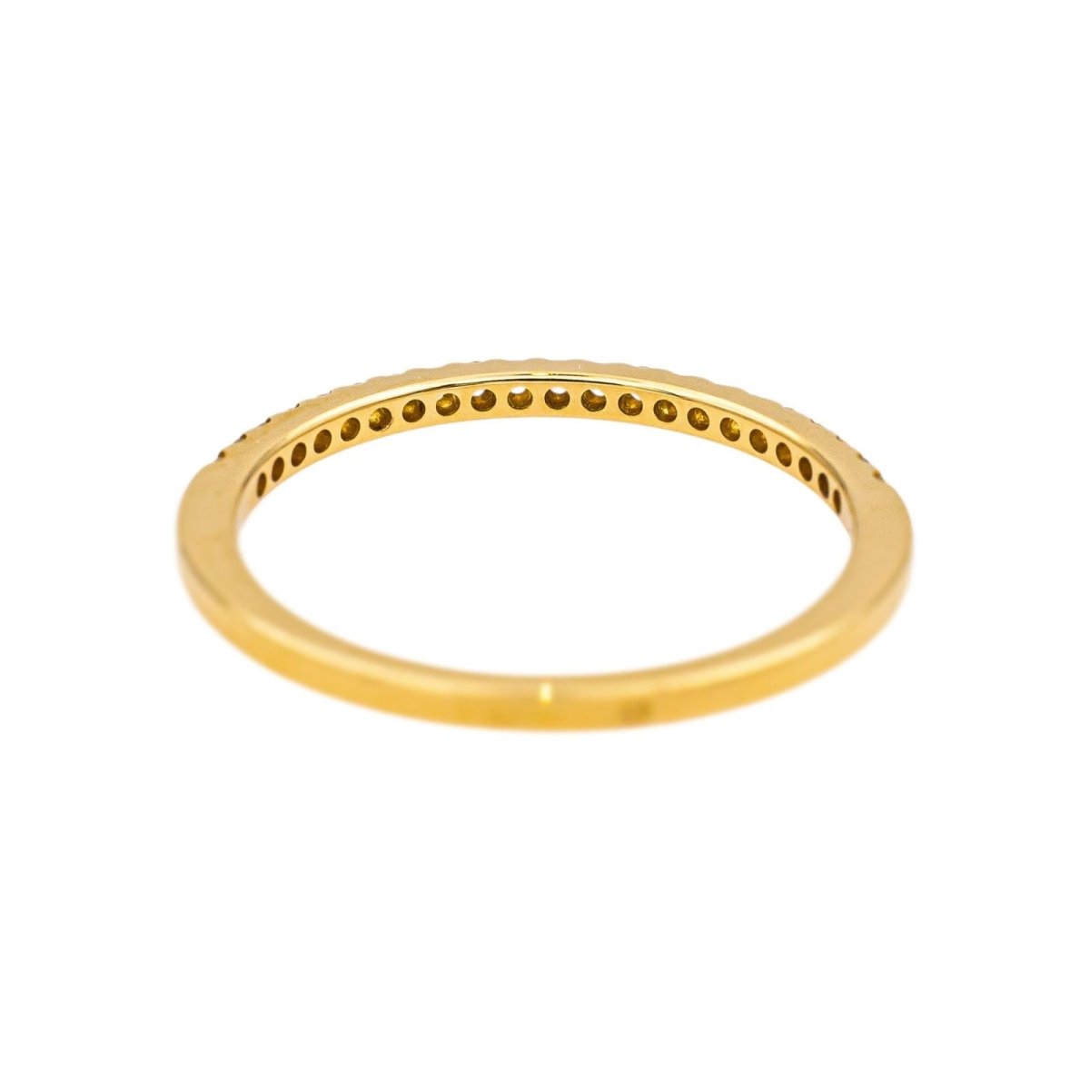 Bague Demi - alliance Or jaune Diamant - Castafiore