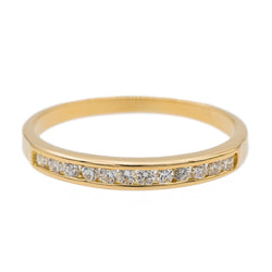 Bague Demi alliance Or jaune Diamant - Castafiore