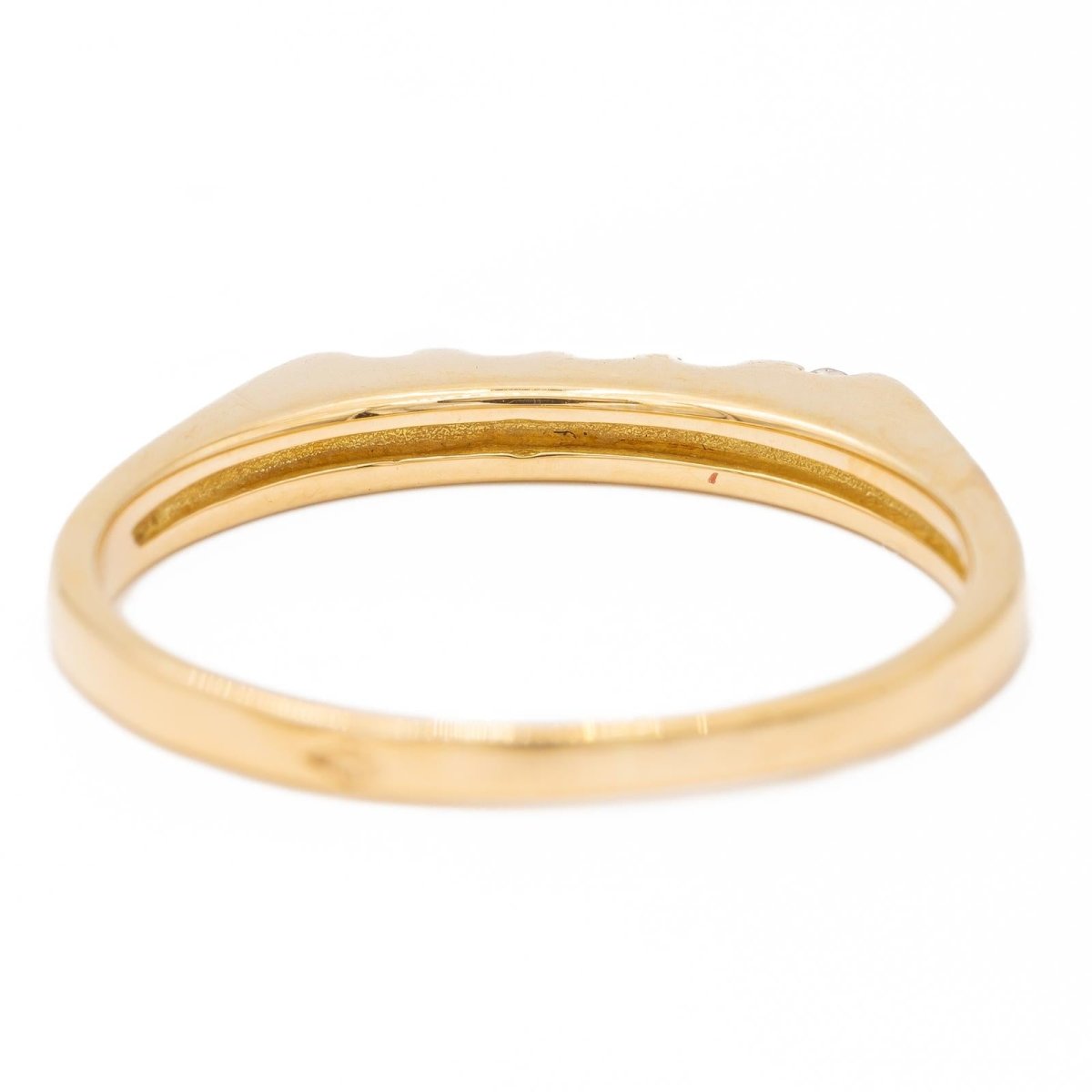 Bague Demi alliance Or jaune Diamant - Castafiore