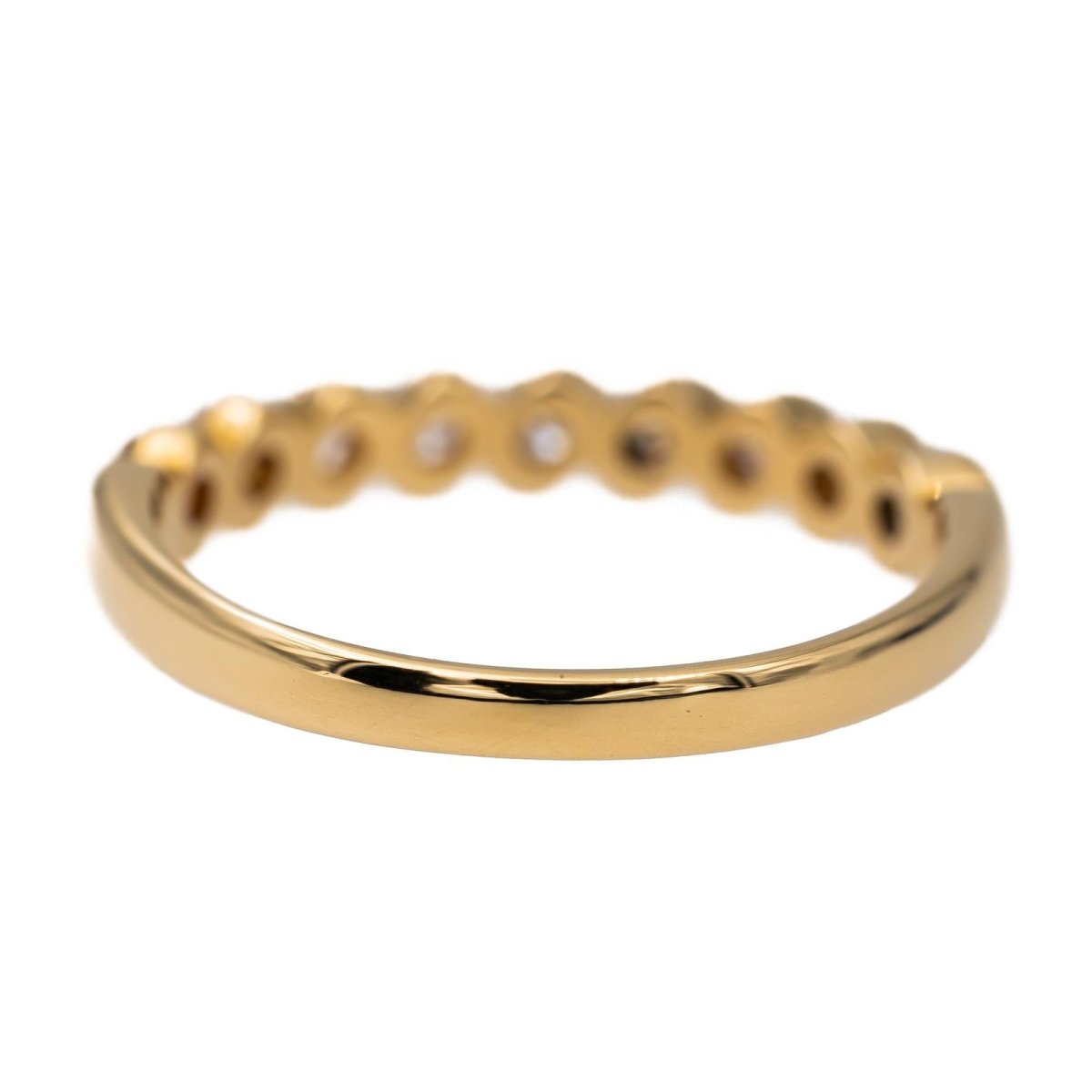 Bague Demi alliance Or jaune Diamant - Castafiore