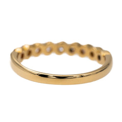 Bague Demi alliance Or jaune Diamant - Castafiore