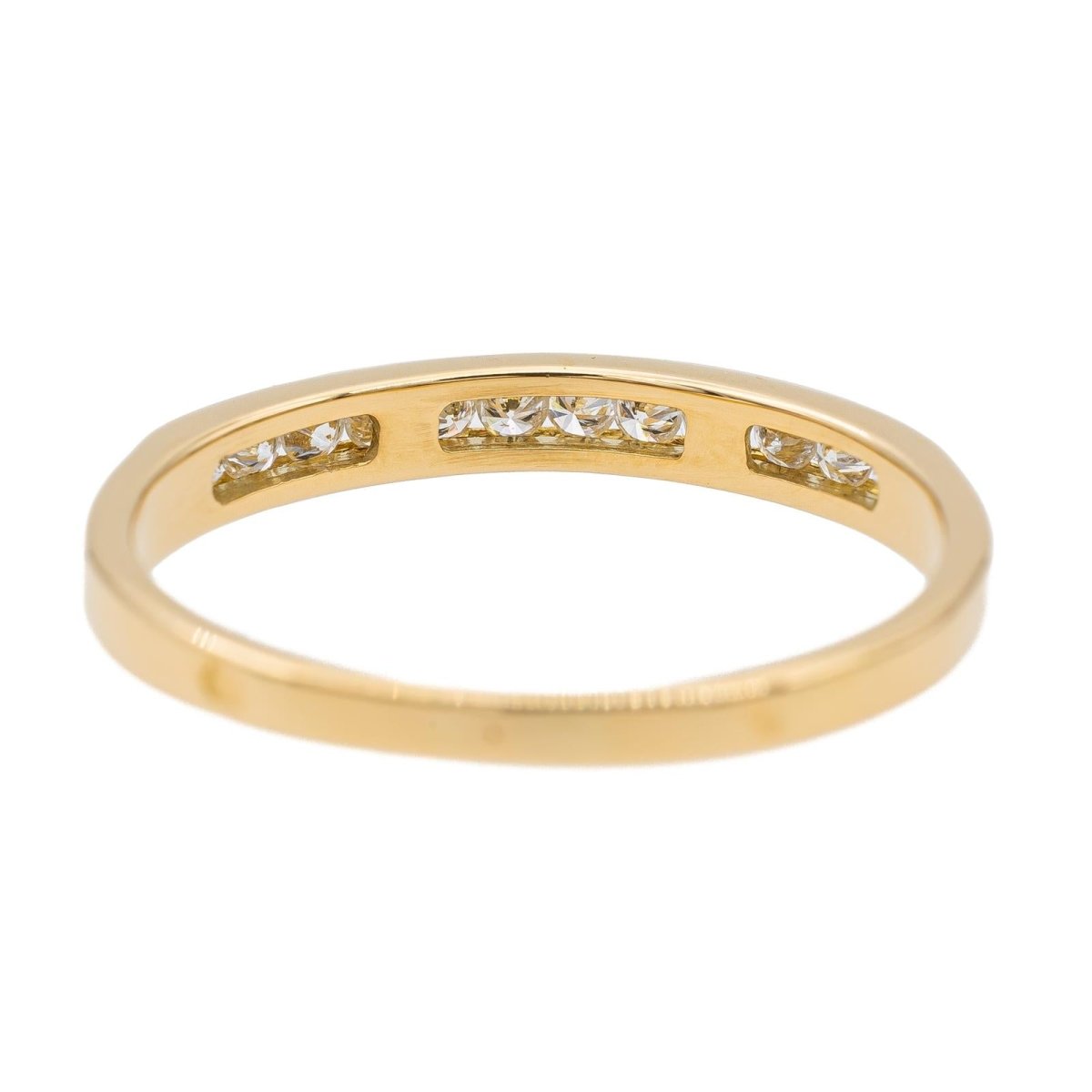Bague Demi alliance Or jaune Diamant - Castafiore