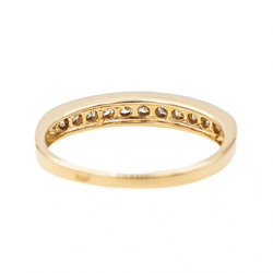 Bague Demi alliance Or jaune Diamant - Castafiore