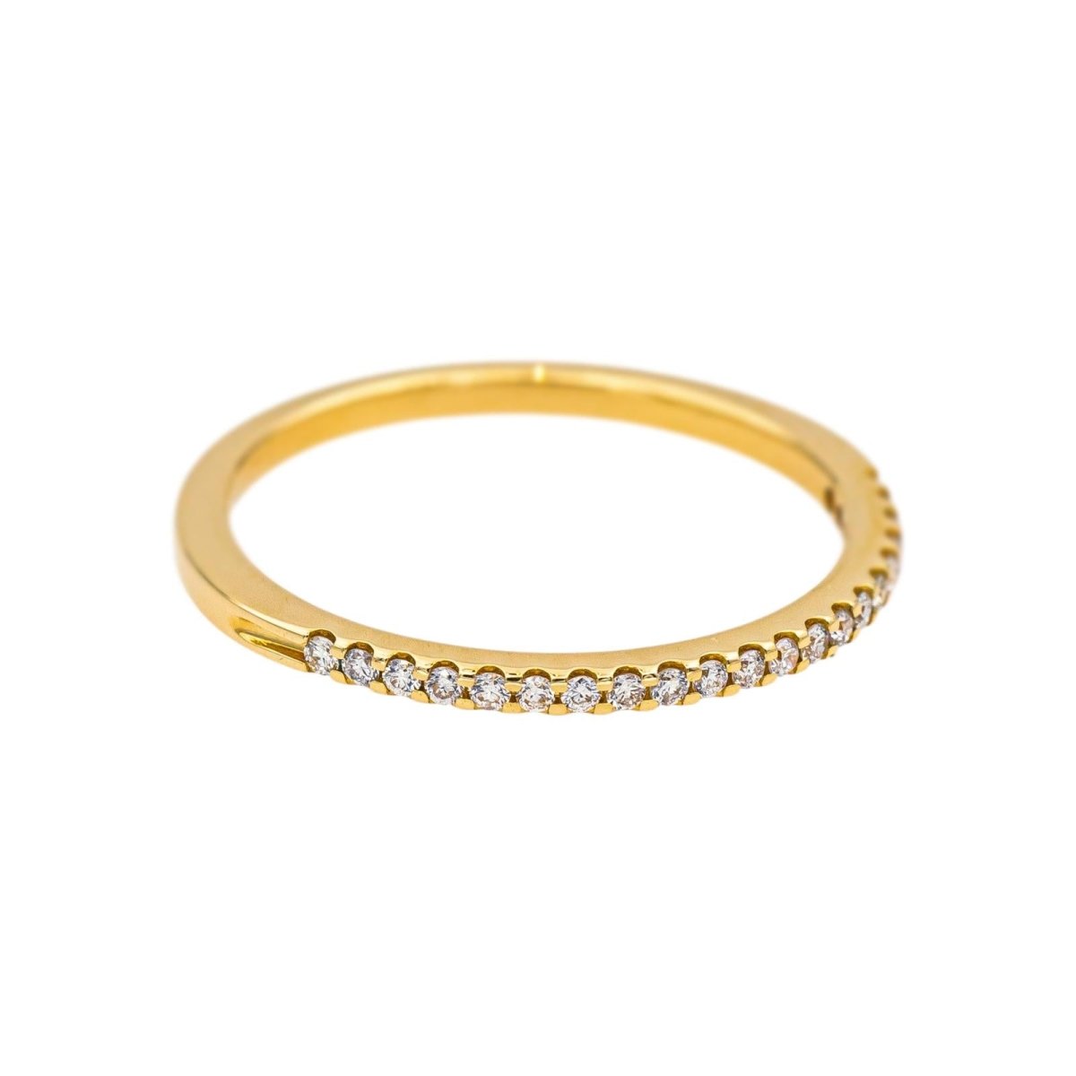 Bague Demi - alliance Or jaune Diamant - Castafiore