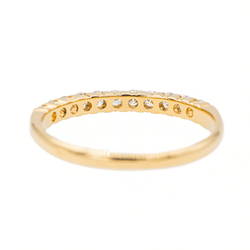 Bague Demi alliance Or jaune Diamant - Castafiore