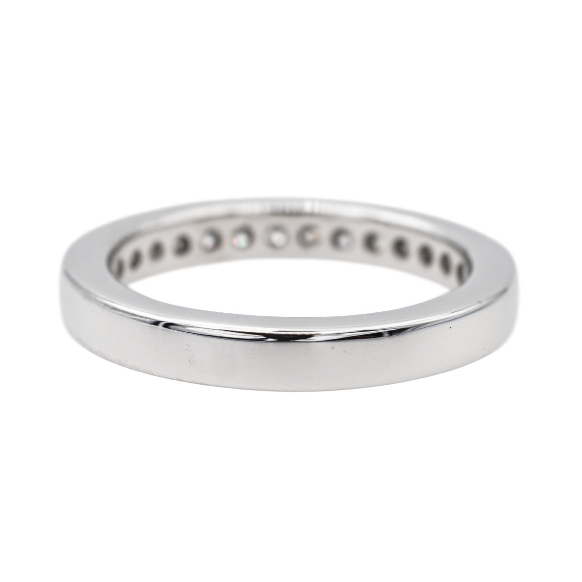 Bague Demi - Alliance Platine Diamant - Castafiore