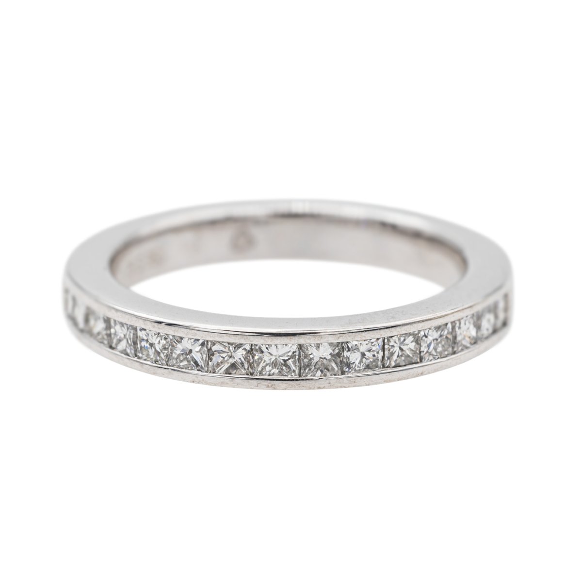Bague Demi - Alliance Platine Diamant - Castafiore