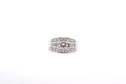 Bague diamant 0,77ct E/SI1 en platine - Castafiore