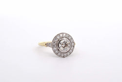 Bague diamant 0,84ct I/SI1 en or et platine - Castafiore