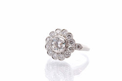 Bague diamant 0,92 ct I/VS1 en platine - Castafiore