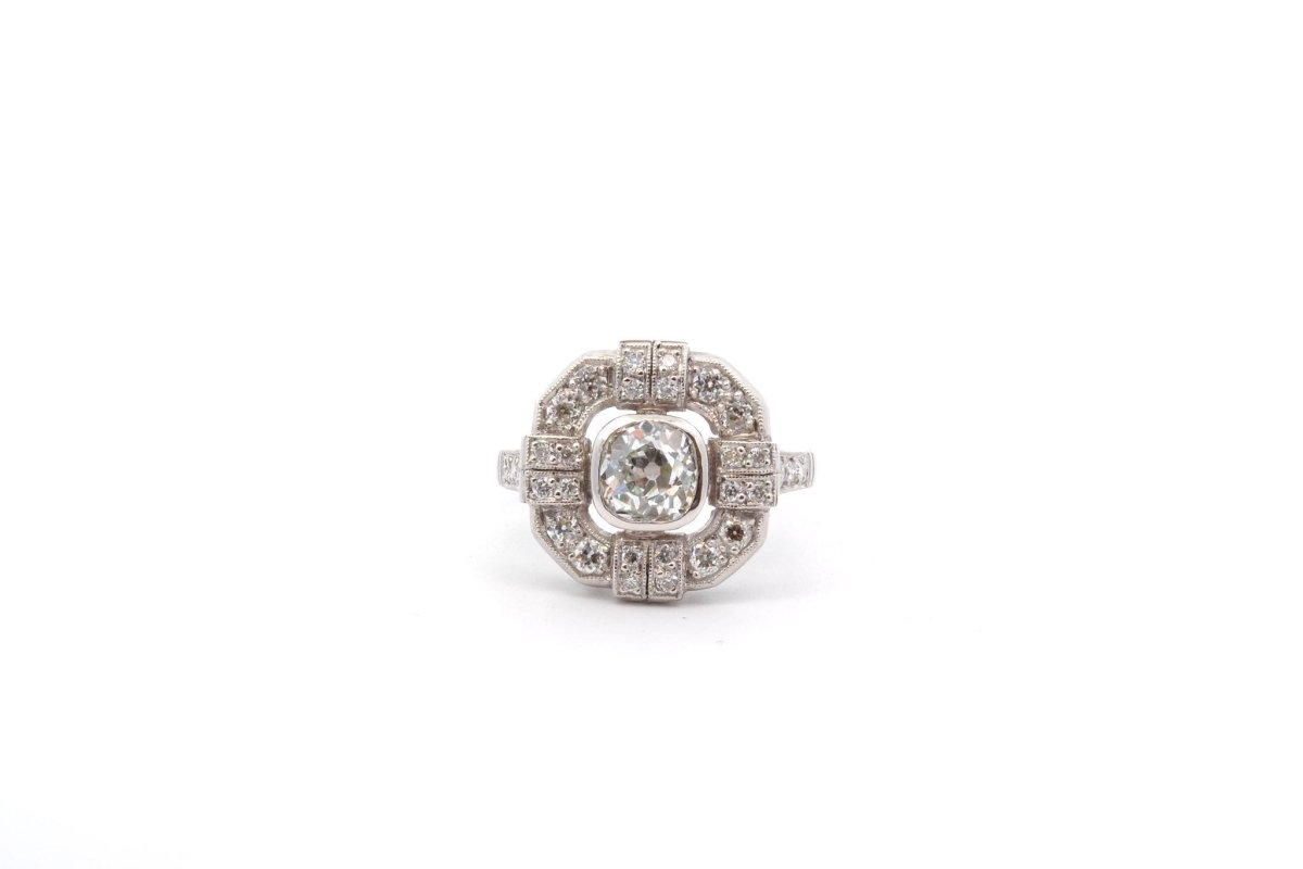 Bague diamant 0,99ct H/VS2 en platine - Castafiore