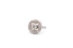 Bague diamant 0,99ct H/VS2 en platine - Castafiore