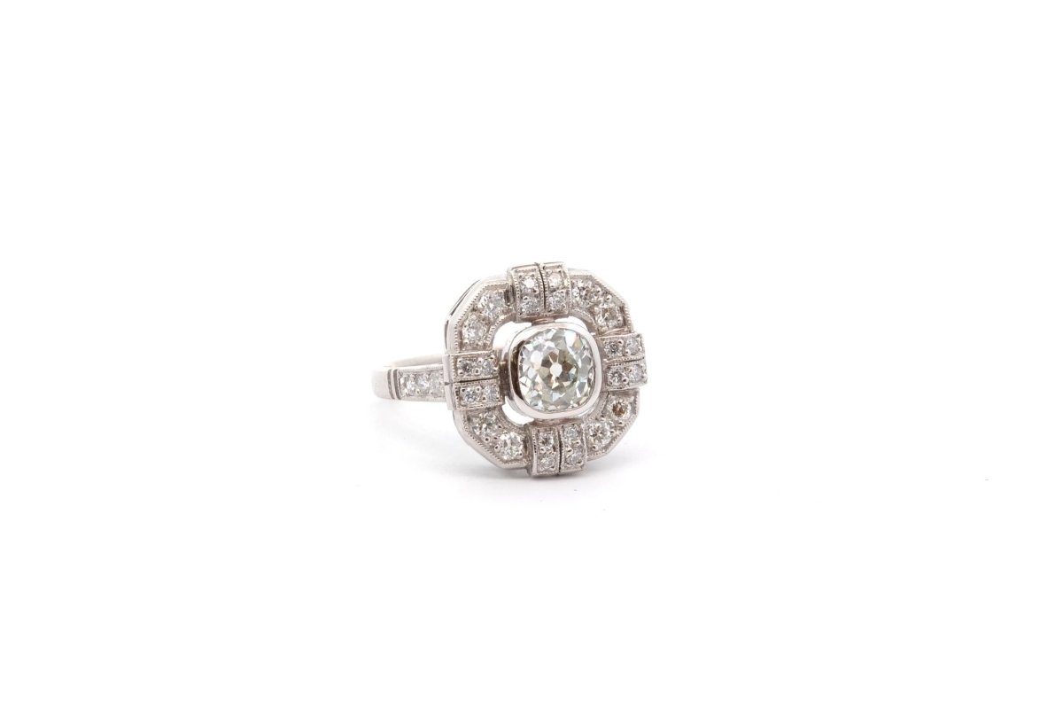 Bague diamant 0,99ct H/VS2 en platine - Castafiore