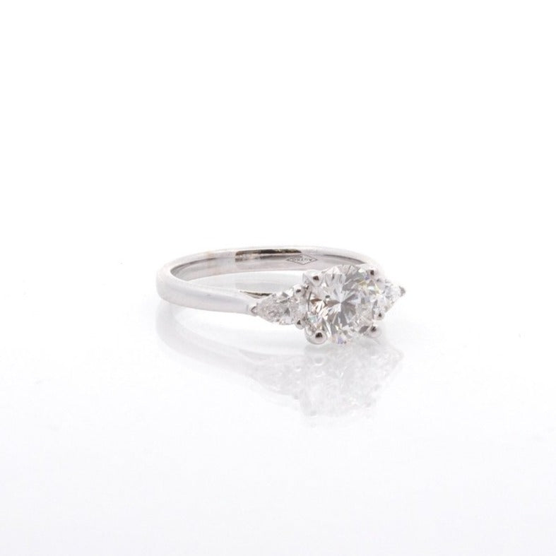 Bague diamant 1,02 cts G/Pur 10x en or blanc 18k - Castafiore