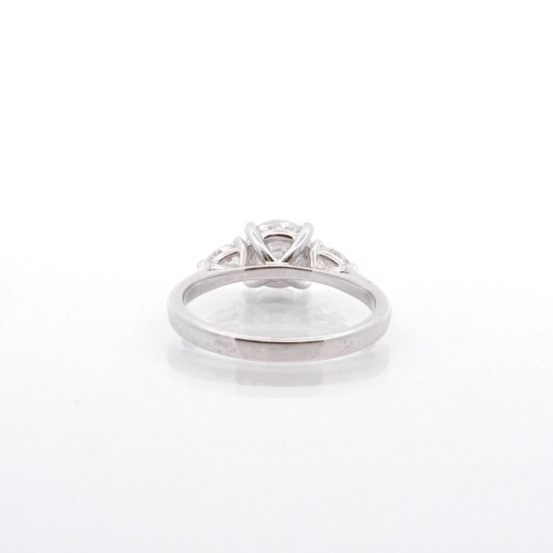 Bague diamant 1,02 cts G/Pur 10x en or blanc 18k - Castafiore