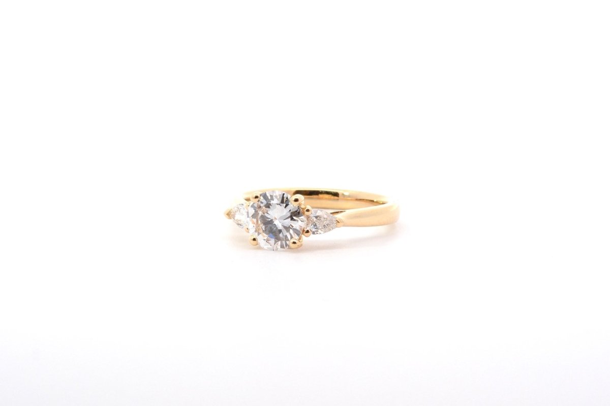 Bague diamant 1,03cts D/VS2 en or 18k - Castafiore