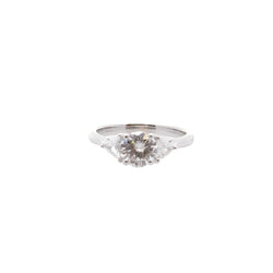 Bague diamant 1,05 cts G/Pur 10x en or 18k - Castafiore