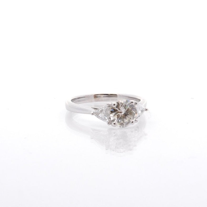 Bague diamant 1,05 cts G/Pur 10x en or 18k - Castafiore