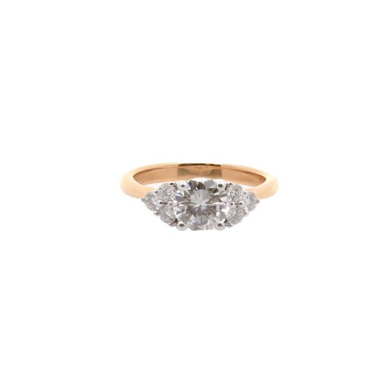 Bague diamant 1,11 cts G/Pur 10x en or 18k - Castafiore