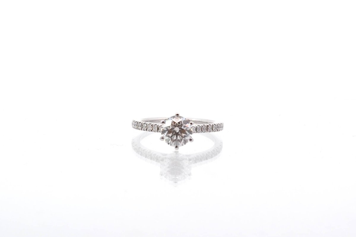 Bague diamant 1,16 cts I/SI2 en or 18k - Castafiore