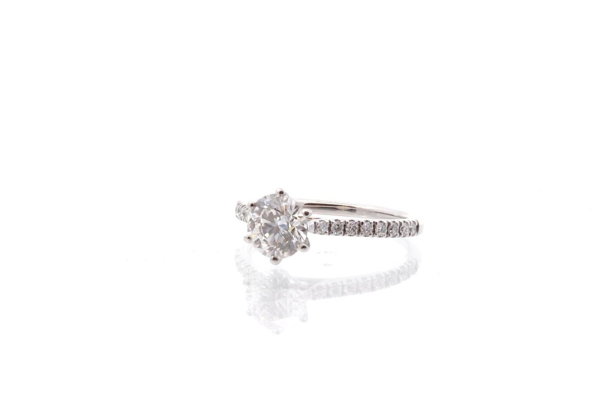 Bague diamant 1,16 cts I/SI2 en or 18k - Castafiore