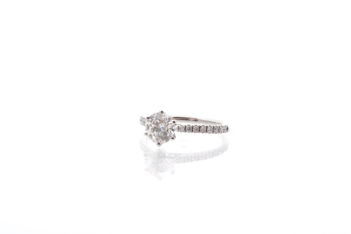 Bague diamant 1,16 cts I/SI2 en or 18k - Castafiore