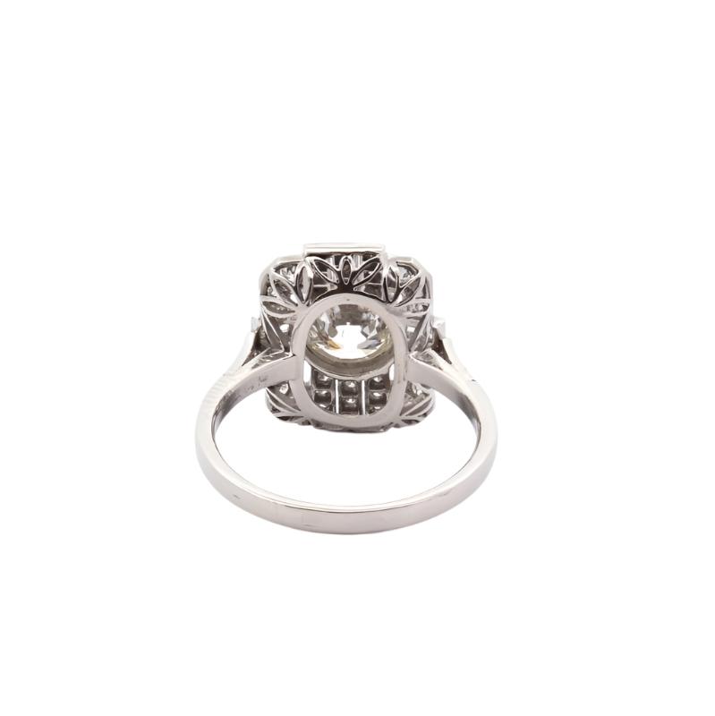 Bague diamant 1,19 cts J/SI1 en platine - Castafiore
