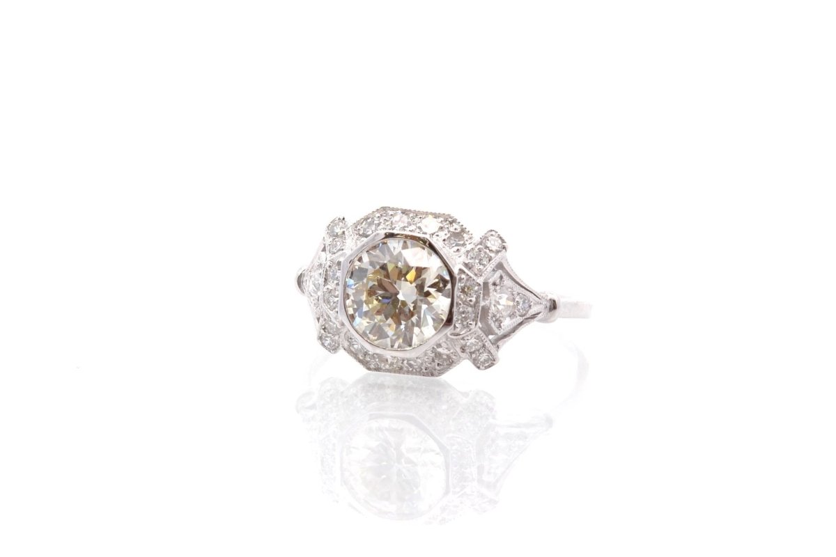 Bague diamant 1,26 cts L/VS2 en platine - Castafiore