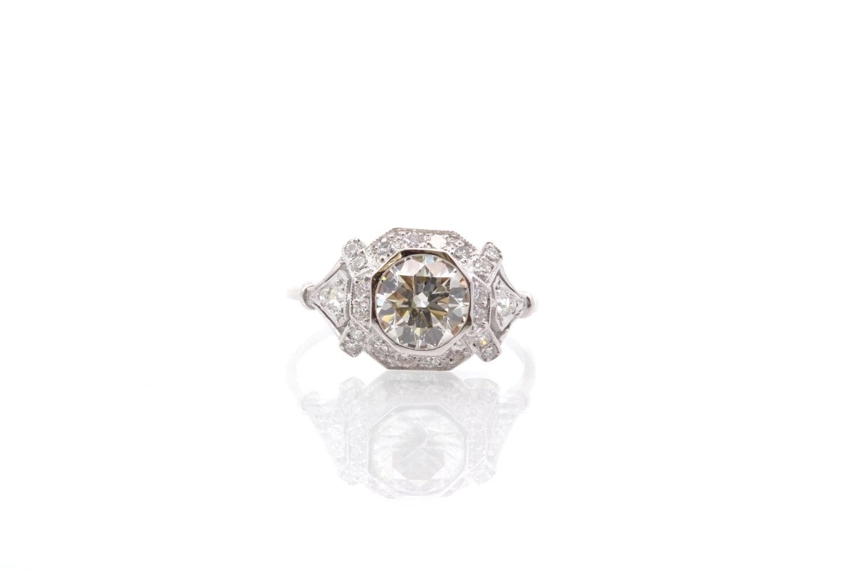 Bague diamant 1,26 cts L/VS2 en platine - Castafiore