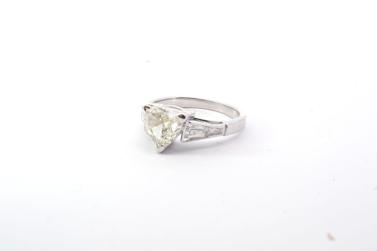 Bague diamant coeur solitaire - Castafiore