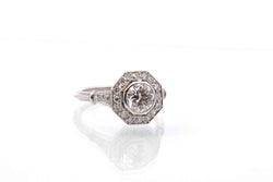 Bague diamant de 0,94 ct H/SI1 en platine - Castafiore
