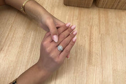 Bague diamant de 0,94 ct H/SI1 en platine - Castafiore