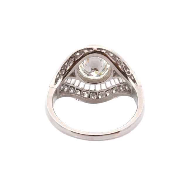 Bague diamant de 1,41cts J/VS2 en platine - Castafiore