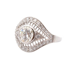 Bague diamant de 1,41cts J/VS2 en platine - Castafiore