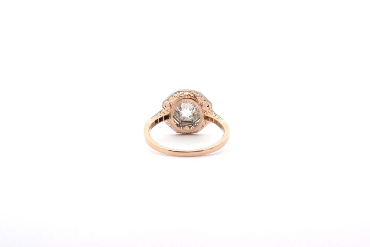 Bague Diamant J/P1 en Or 18k et Platine - Castafiore